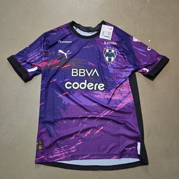 NWT Puma CF Monterrey Alternative Third Short Sleeve Jersey Men's Size Large - Picture 2 of 9